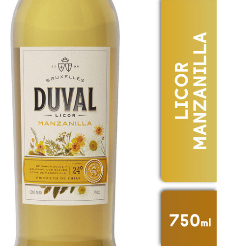 Licor De Manzanilla Duval 750 Cc 1 Unidad