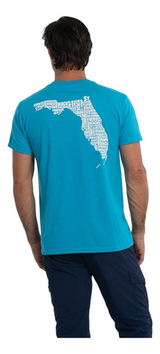 Way 2 Florida Beaches Polera Premium De Manga Corta Con Cu