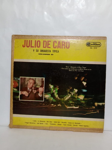 Julio De Caro Y Su Orquesta Tipica- Volumen 3- Lp, Argentina