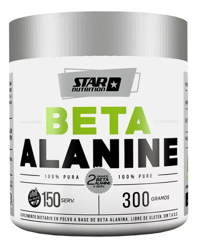 Beta Alanina 300g Star Nutrition Recuperador - Suplemento De