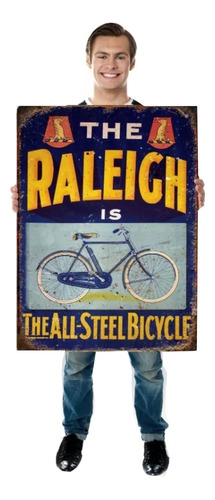 Kit 2 Placas Mdf Decoração Bicicletas Antiga Raleigh Retro