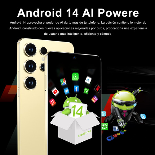 S25 Dual Sim 16gb Ram 512gb Rom 2025 Popular El Último Modelo Smartphone Android 14 Barato Desbloquea Más Barato Celular 5g Wifi 6,8 Pulgadas Negro