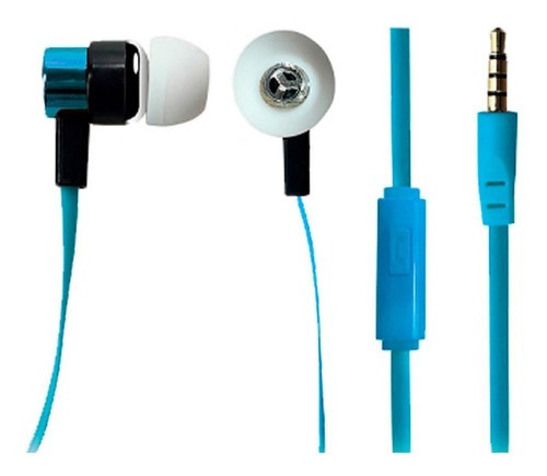 Audífonos Internos Con Micrófono On-the-go Xtech Xtg-215 Color Azul