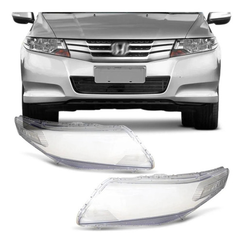 Juego Lentes Opticas Acrilico P/ Honda City 2012 2013 2014