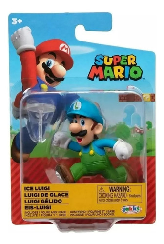 Muñeco Figura Mario Bros Nintendo Luigi 7cm 40456 Srj