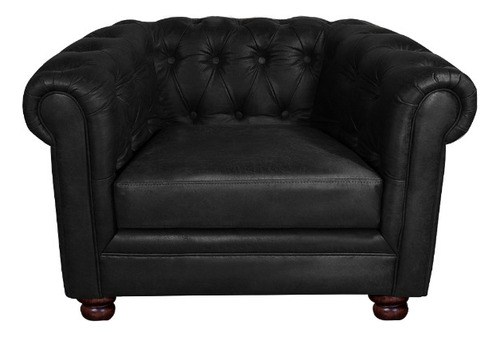 Sofa Florencia 1c Cuero Colorado Negro