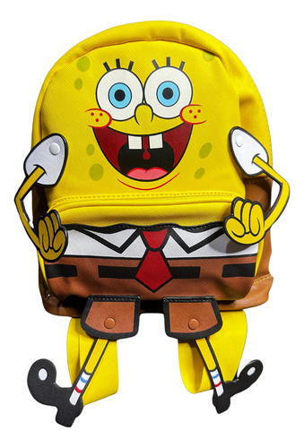 Mini Mochila Bob Esponja Nickelodeon Amarillo Liso