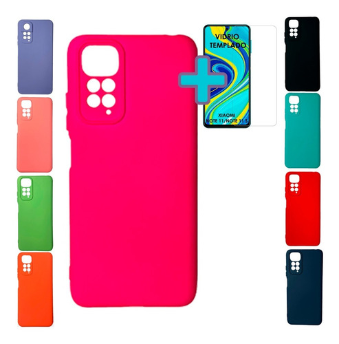 Funda Protector Para Xiaomi Redmi Note 11-note 11s Y Vidrio 