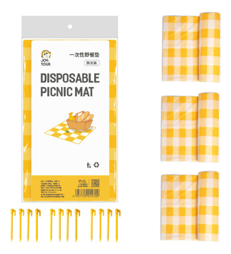 Mantelesesteras Para Pícnic, Impermeables Y Desechables, 3 U