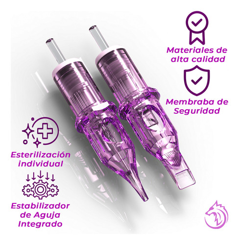 Cartucho Para Tatuaje Profesional Thor M1 Magnum 1 10pz Calibre de las agujas 1221