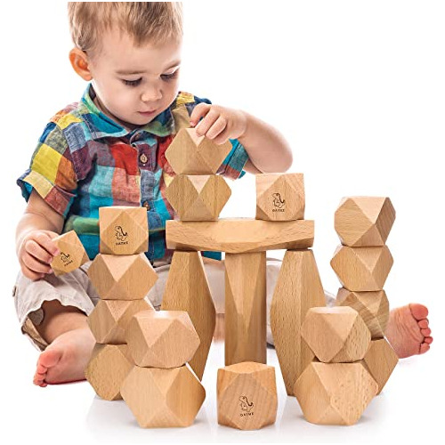 - Rocas Apilables, Bloques De Madera Grimms, Juguetes D...
