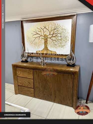 Bufetera Credenza Madera Chapa Encino 170cm