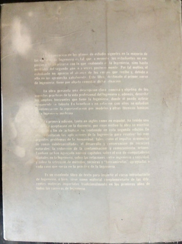 Introducción A La Ingeniería Y Al Diseño En La Ingeniería (Usado)