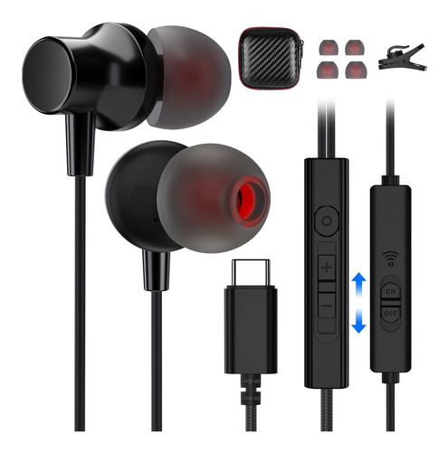 Auriculares Usb C Para Samsung Galaxy Z Fold 4 Flip 3 S22 S2