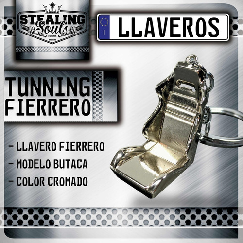 Llavero Fierrero / Tunning - Butaca Deportiva Cromado Metal