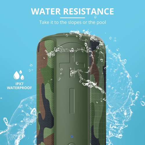 Parlante Trust Caro Max 20w Portátil Wireless Bluetooth Camo