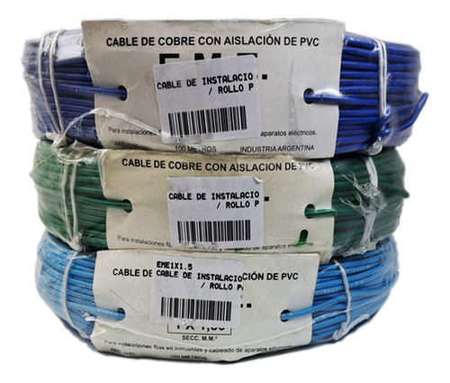 Cable De Instalacion 1x1 Rollo Por 100 Mts