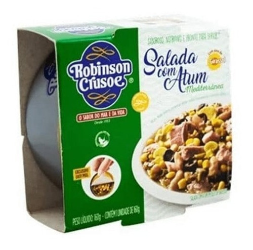 Salada Com Atum Mediterranea Robinson Crusoe Lata 160g