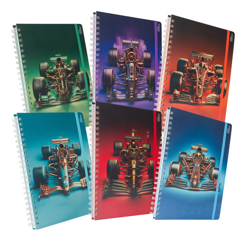 Cuaderno Profesional Printaform Autos 100h 6 Pzs
