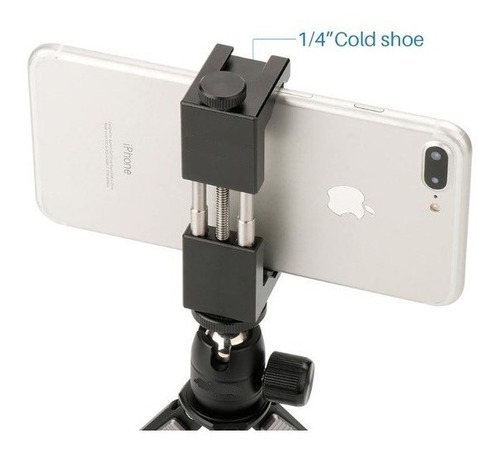 Soporte Adaptador iPhone Trípode Microfono Led Zapata 1/4