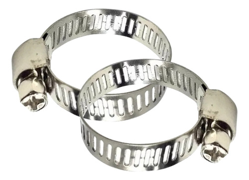 Abraçadeira Aço Inox 1 Rosca Sem Fim 16 - 25mm Kit 05 Un