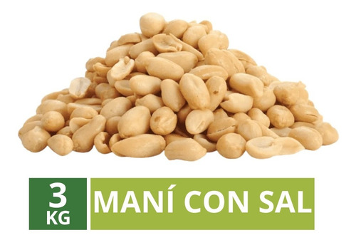 Maní Tostado Con Sal 3kg - Snackfrut