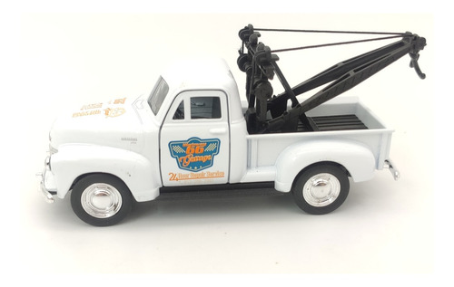 Carrito Guincho 1953 para camioneta Chevrolet Tow Truck 1:38 de hierro