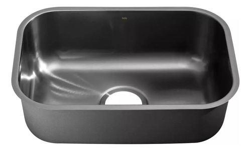 Kit Cuba Retangular Cozinha 50x34 Inox + Válvula Com Tampa Cor Preto