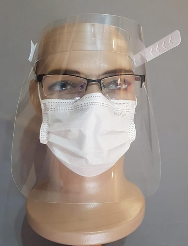 Imagem 4 de 5 de Kit Com 10 Máscara De Proteção Facial Face Shield