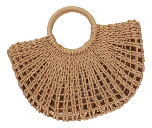 Bolso Tejido Estilo Retro Ideal Para La Playa Grande