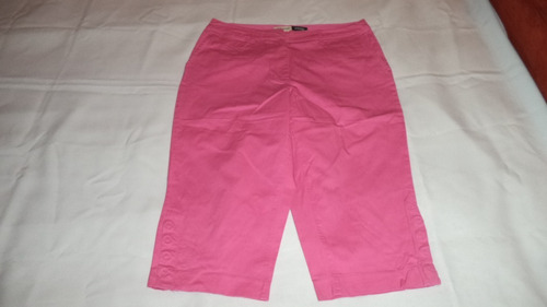 Bermuda Capri Casual  Strech Sjb  Dama Rosa Chicle 12