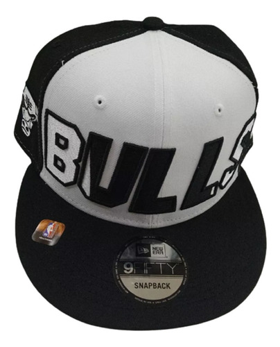 Gorra Bulls Letra Grande (negro/blanco) 9fifty Snapback 