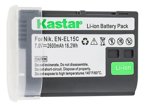 Kastar En-el15c Bateria Para Nikon Z5 Z6 Ii Z7 Ii, D7100