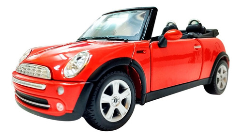 Auto Mini Cooper Cabrio Abre Puertas A Escala 1/24 Romemut