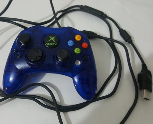 Control Original Para Xbox Clasico - Color Azul Usado Usado