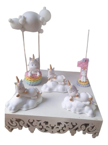 Adorno Unicornio En Porcelana Fria , Para Tortas