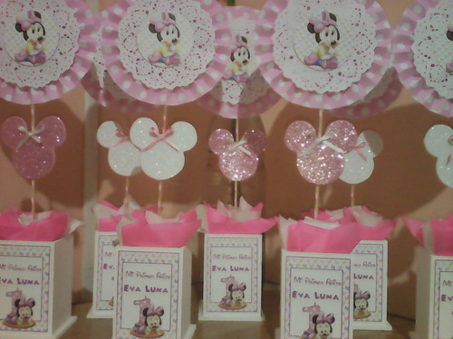 Centros De Mesa Minnie Bebé