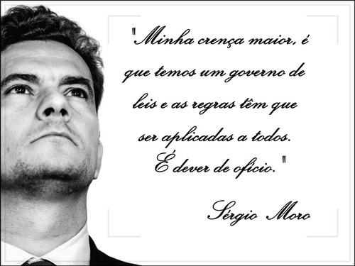 Sérgio Moro Cartaz 60x80 Para Decorar Casa Quarto