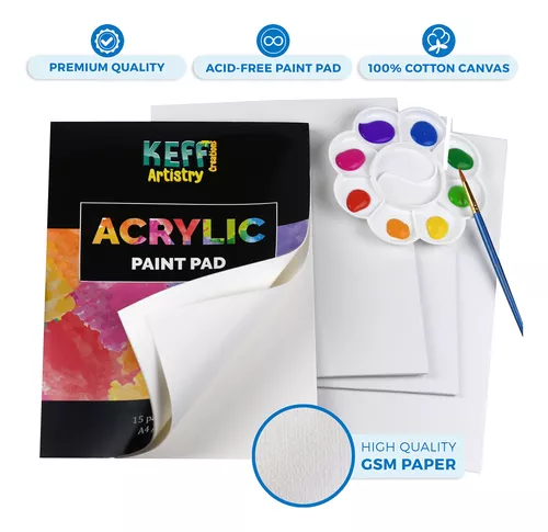 KEFF - Juego de pintura acrílica para adultos y niños, 51 piezas