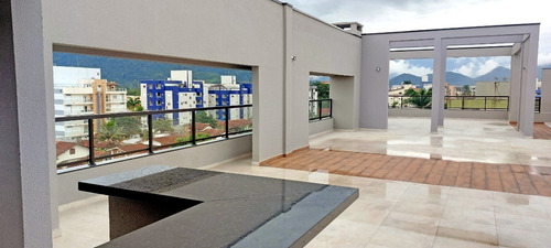 Imagem 27 de 30 de Apartamento Novo Ubatuba, Semimobiliado, Sala E Cozinha Show Completa, Itaguá, 2suit,2vagcob., Piscina.