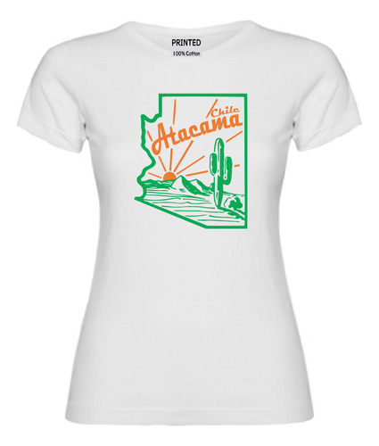 Polera Mujer Estampado Vintage Atacama Chile