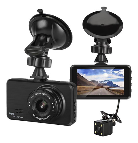 Cámara De Coche E Dash Cam Fhd 1080p, Pantalla Ips De 3.0 Pu