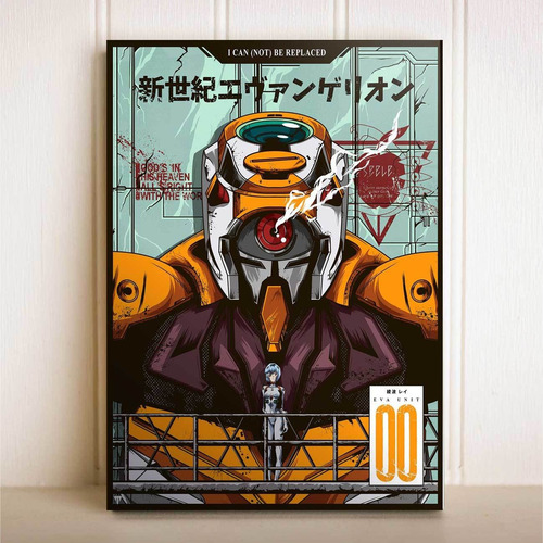 Imagem 2 de 4 de Kit 3 Placas Decorativa Anime Neon Genesis Evangelion Eva