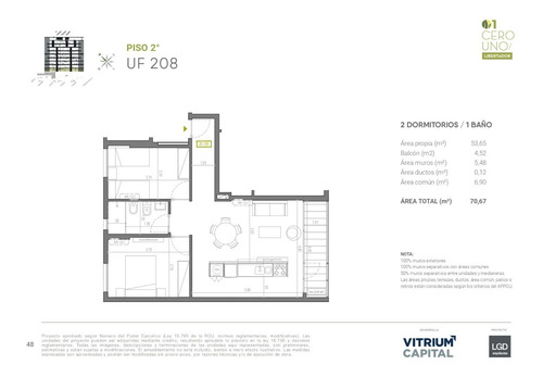 Imagen 2 de 18 de Venta Apartamento 2 Dormitorios Aguada 01 Libertador