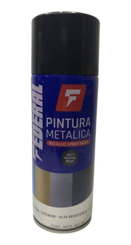 Pintmn Pintura Metalica, Color Negro 450ml X2