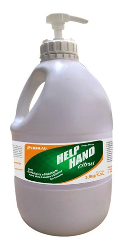 Help Hand Citrus Gel Desengraxante Limpa Mãos Henlau 3,5kg.