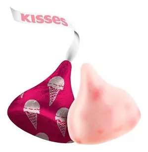 Hershey Kisses Sabor Helado De Fresa255g