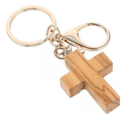 3 Llavero Con Cruz De Madera, Artesanías Y Manualidades,