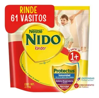 Leche Polvo Nido Kinder 1+ Año 2.1 Kg Bolsa