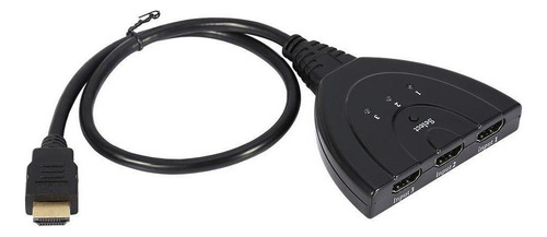 Negro 3 Puertos Hdmi Multi Display Interruptor Automático